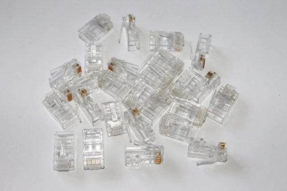 Коннектор RJ45 прозрачный A+ 100 шт | Зображення 4