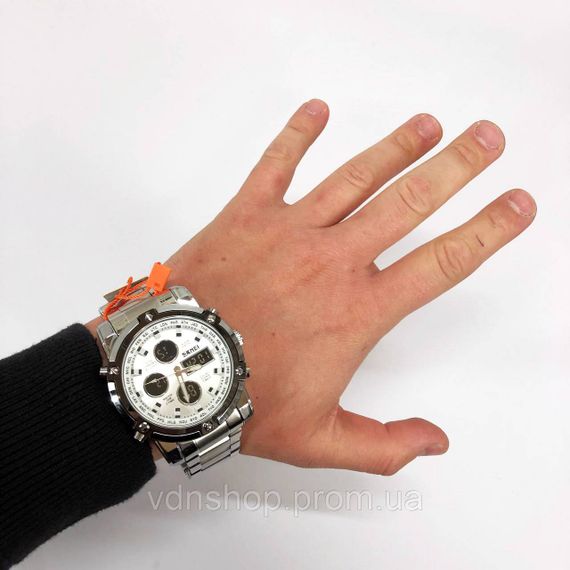 Крутые мужские часы, Стильные черные мужские наручные часы очень стильные EK-15 | Зображення 1