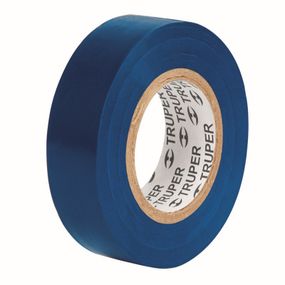 Изолента акриловая синяя 19 мм х 18 м  Truper (M-33Z)
