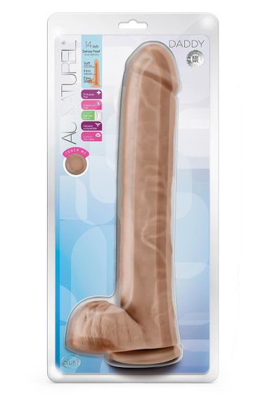 Реалистичный фаллоимитатор гигант с мошонкой Blush Au Naturel на присоске, бежевый sexstyle | Зображення 5
