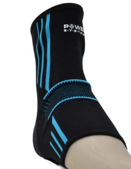 Бандажі на гомілкостоп Power System PS-6022 Ankle Support Evo Black/Blue M (пара) (PS_6022_M_Black/Blue) | Зображення 2