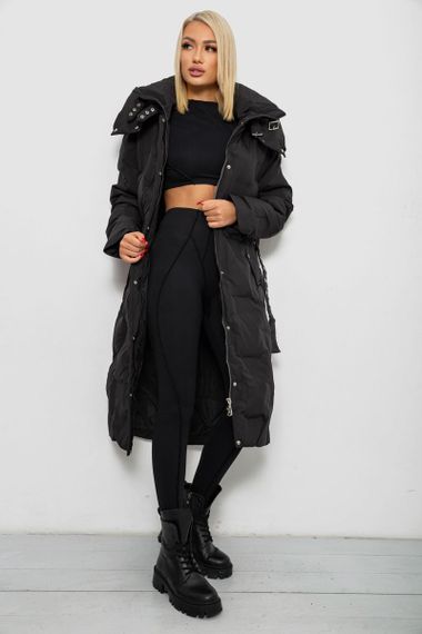 Куртка женская зимняя, цвет черный, 244R5609 | Зображення 2