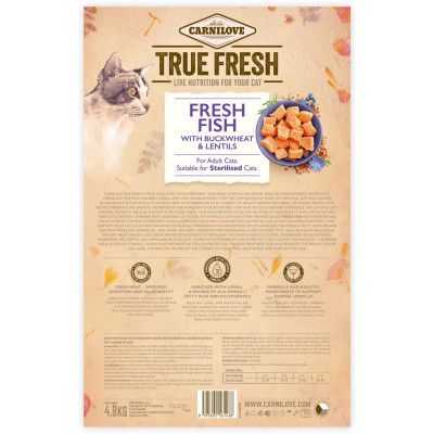 Сухой корм для кошек Carnilove True Fresh Cat Fish 4.8 кг (8595602561438) | Зображення 1