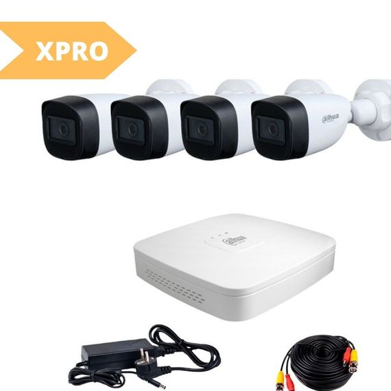Набір відеоспостереження XPRO FULL AHD CCTV (4 камери) (без монітора) [39] (6) білий (MER-11531_2753) | Зображення 1