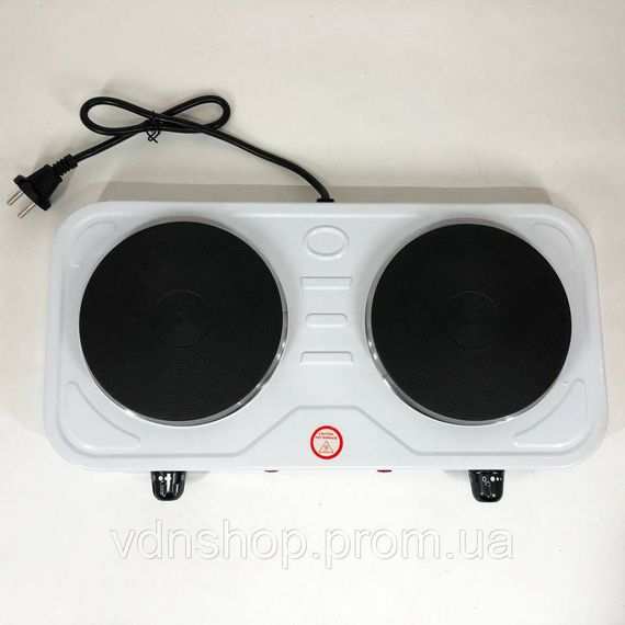 Плита електрична потужна, Плита двоконфорочна для дому Настільна для приготування їжі IJ-51 | Зображення 1