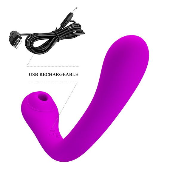 Вибратор - Pretty Love Alex Clitoral Sucking Vibrator Purple Sex Aura | Зображення 6