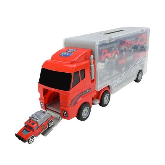 Дитячий трейлер з машинками PS006-2, 6 машинок | Зображення 4