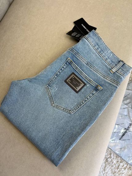 Джинси чоловічі Dolce Gabbana Light Blue світлі d072 | Зображення 6