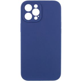 Чехол Silicone Case Full Camera Protective (AA) NO LOGO для Apple iPhone 12 Pro Max (6.7") Синий / Deep navy