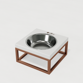 Миска на підставці для котів і маленьких собак Hollky Base Solo S (1 × 0,45 л) Solo S-18187-GLWH