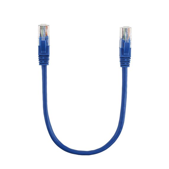 Патч-корд литой RITAR,UTP,RJ45,Cat.5e,0.3m,синий,Cu (медь)