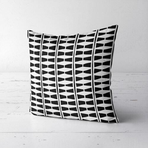 Подушка декоративная Soft Black and white ornament 45х45 см (45PST_FLORA009) | Зображення 1