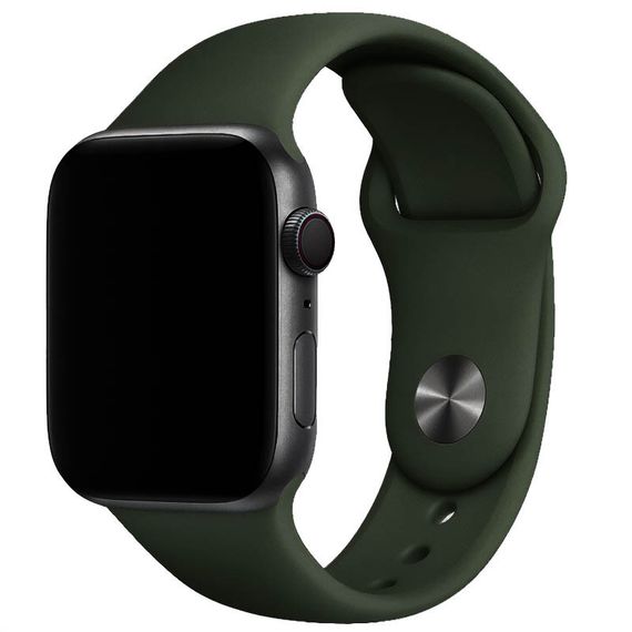 Силіконовий ремінець для Apple Watch 38/40/41/42mm(ser.10) Зелений / Clover