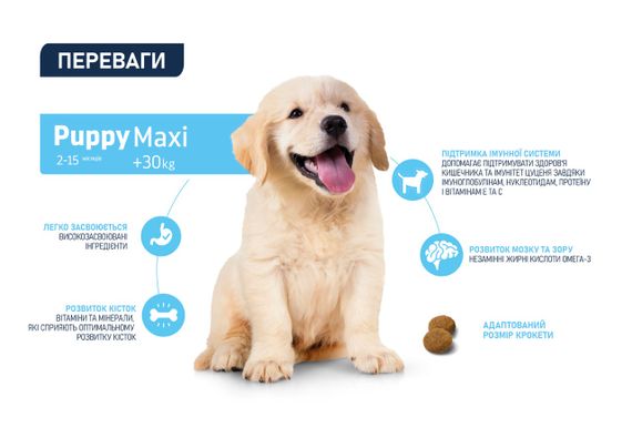 Сухий корм з куркою для щенят великих порід Advance Maxi Puppy, 3 кг | Зображення 2
