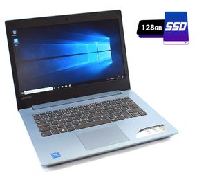 Ноутбук Б-класс Lenovo IdeaPad 320-14IAP / 14" (1366x768) TN / Intel Pentium N4200 (4 ядра по 1.1 - 2.5 GHz) / 4 GB DDR3 / 128 GB SSD / Intel HD Graphics 505 / WebCam / HDMI б/у