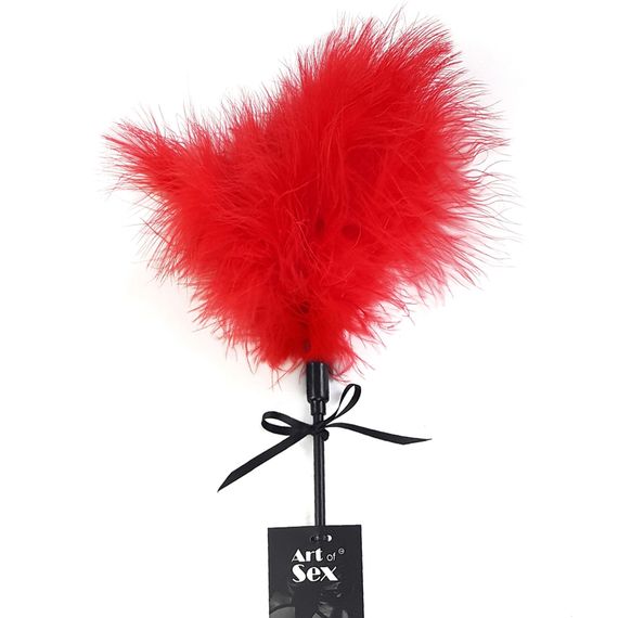 Лоскітка зі шльопалкою Піка Art of Sex – Puff Peak, червона | Зображення 2