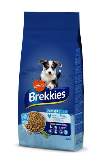 Сухий корм для цуценят з куркою Brekkies Junior, 20 кг