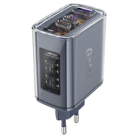 МЗП Acefast A45 Exploration series PD65W GaN (2*USB-C+USB-A) | Зображення 1