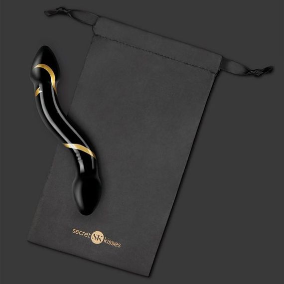 Скляний фалоімітатор SECRET KISSES 7.5" HANDBLOWN DOUBLE ENDED DILDO | Зображення 2