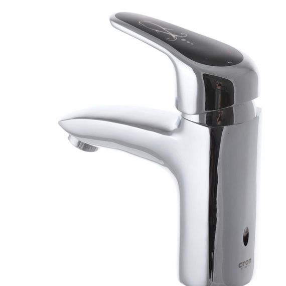 Змішувач для умивальника CRON MAGIC 001 чорна ручка (CR0103) | Зображення 2