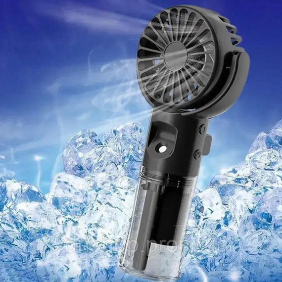 Ручной вентилятор с USB-распылителем / Аккумуляторный мини вентилятор | Зображення 2