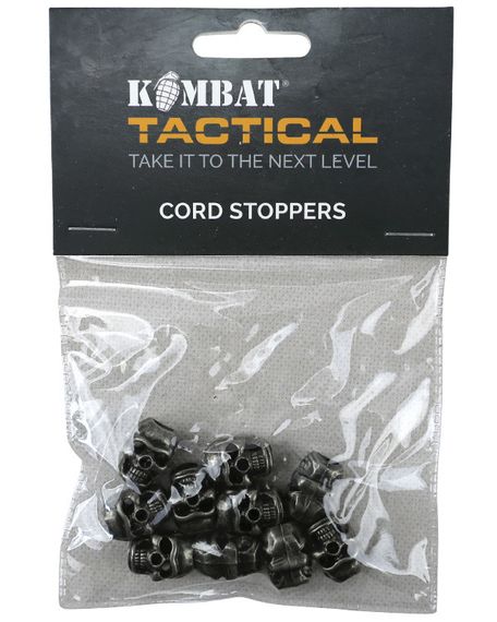 Стопери для шнурка 10шт KOMBAT UK Skull Cord Stoppers | Зображення 3