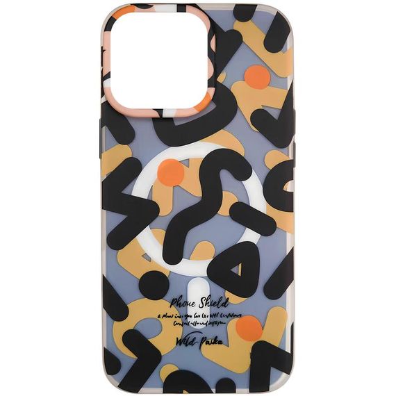 TPU чехол Pastel Chaos with MagSafe для Apple iPhone 16 Pro (6.3") Black