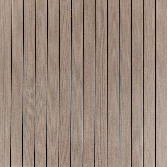 Покрытие виниловое самоклеющееся 3D рейки 600х600х2,8мм Тик ореховый SW-00002202