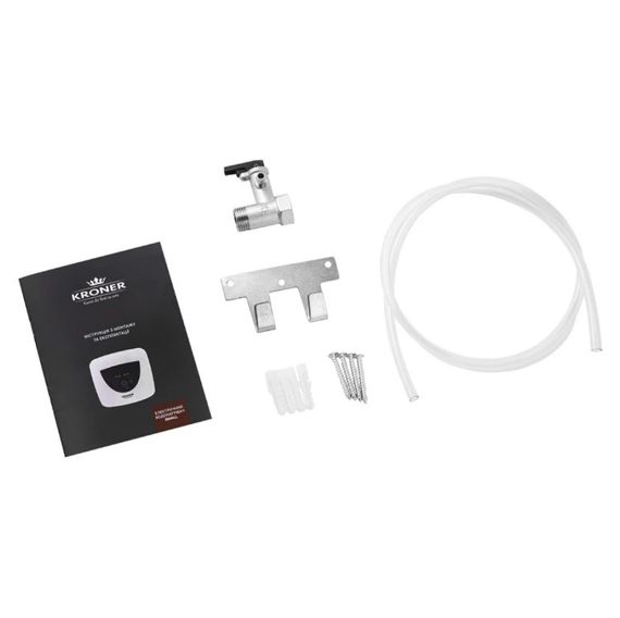 Водонагрівач Kroner Small K15SU1.5 1500 Вт, "мокрий" ТЕН, 15 л, квадратний, вертикальний, під мийкою, білий (CV034586) | Зображення 2