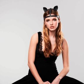 Шапочка на голову Кошачьи ушки, чёрная, MAZE by Bijoux Indiscrets (Испания) sexstyle