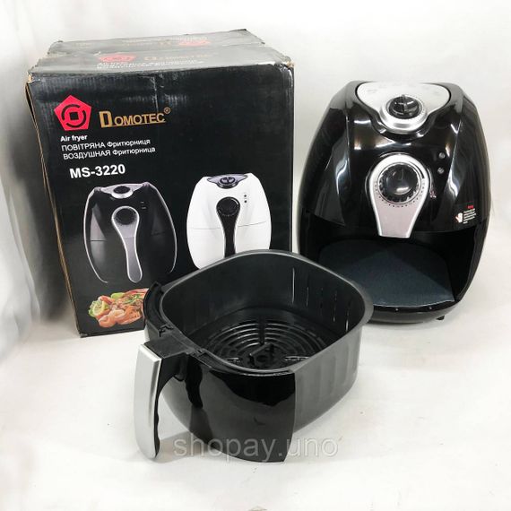 Фритюрница для семьи Domotec MS-3220 1300Вт 4.5л, Безмаслянная фритюрница для кухни QB-33 | Зображення 2