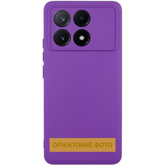 Чохол TPU GETMAN Liquid Silk Full Camera для Xiaomi Poco X6 / Note 13 Pro 5G Фіолетовий / Purple
