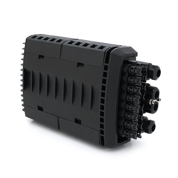 Муфта оптична Merlion ML-OP-F203, герметична, 4 введення, до 4-х касет, до 96 зварок у два шари, матеріал ABS | Зображення 1