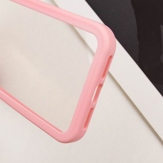 TPU чохол Transparent + Colour 1,5mm для Apple iPhone 14 (6.1") Pink | Зображення 5