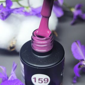 Гель-лак для ногтей Bee Nails 159 (винно-пурпурный) 8мл