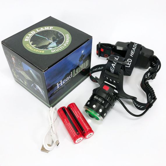 Ліхтар на лоб для риболовлі Police Police T105-T6+COB, Налобний ліхтар зі зручним ремінцем для голови BM-66 | Зображення 9