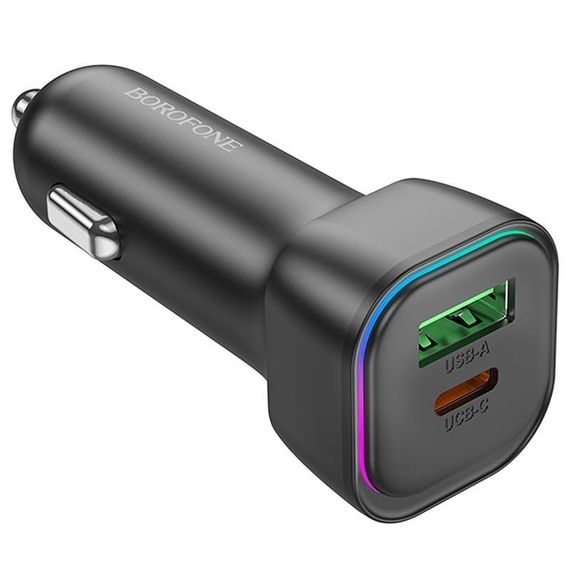 АЗП Borofone BZ28A Trophie PD30W+QC3.0 (1USB-A/1C) Black | Зображення 2