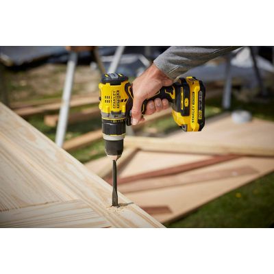 Шуруповерт Stanley эFatMax ударный, Li-lon 18В, 2.0 Ач, 80 Нм, 0-600 / 2100 об/мин, (SFMCD721D2K) | Зображення 5