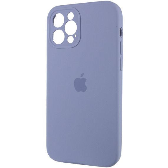 Чохол Silicone Case Full Camera Protective (AA) для Apple iPhone 12 Pro (6.1") Серый / Lavender Gray | Зображення 2