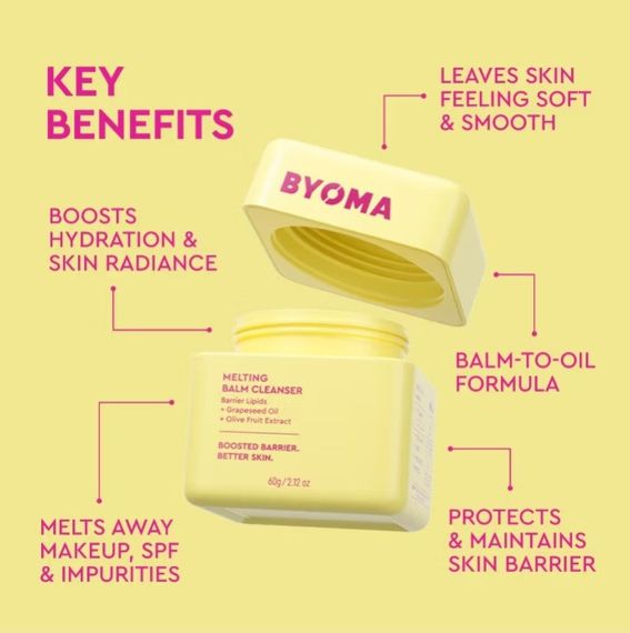 Очищуючий бальзам Byoma Melting Balm Cleanser 60g | Зображення 2