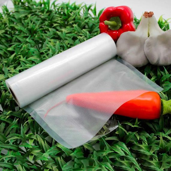 Вакуумні пакети 5 м х 15 см у рулоні / Пакети для вакууматора / Пакети для вакуумування продуктів | Зображення 4