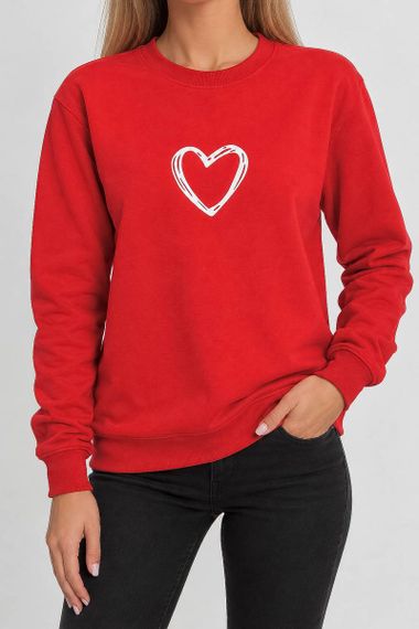 Світшот жіночий, колір червоний, 238R57162
