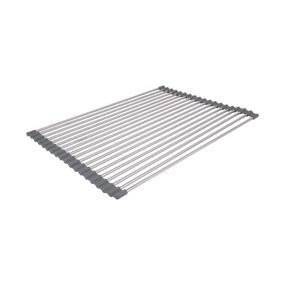 Сушарка на кухонну мийку Lidz Acsis LA01 Gray, кругла основа, для посуду 440х320 мм LDACSLA01GRA49779
