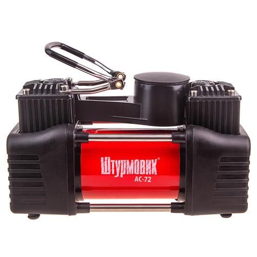 Компресор "Штурмовик" АС-72 150psi/25Amp /90л/2 циліндра /шланг 5,0м/клеми | Зображення 1