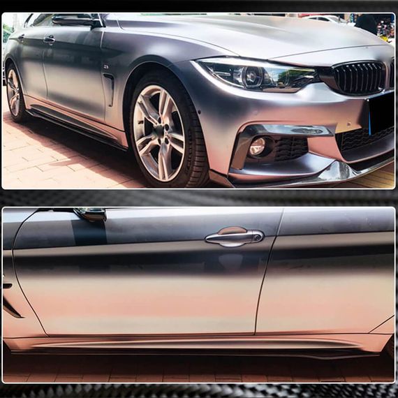 Накладки на Пороги V1 (для F32/F33 M-Sport, Карбон) для BMW 4 серия F-32 2012-2020 гг | Зображення 3