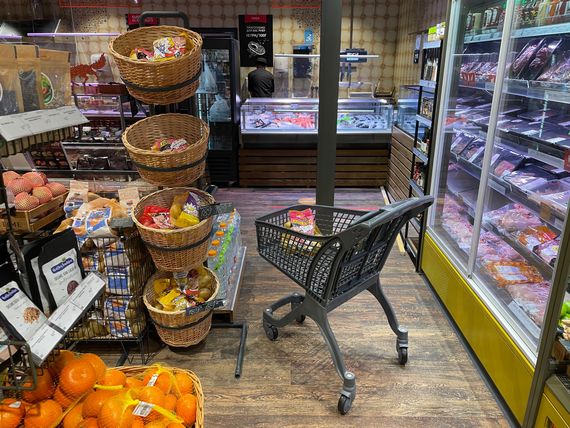 Покупательская тележка Urika, 100л, графитовая, Тёмно-серый | Зображення 1