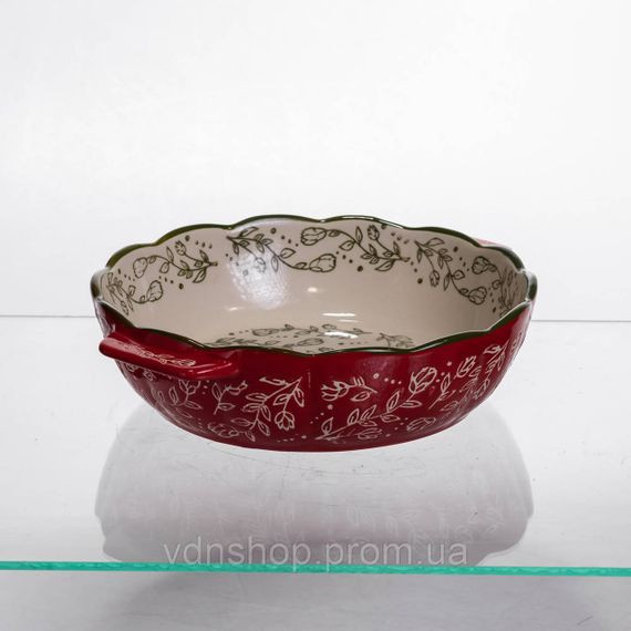 Форма для запікання Vintage Ø20 (см) кругла з ручками Червона HM04-06 | Зображення 2