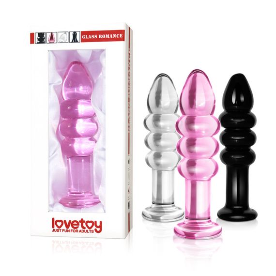 Анальна пробка - Glass Romance 5.5" Black Sex Aura | Зображення 1