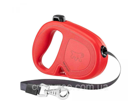 Поводок-рулетка для собак Ferplast Flippy One Cord M до 25 кг красная лента 5 м 75093222