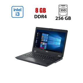 Нетбук Fujitsu Lifebook U729 / 12.5" (1920x1080) IPS / Intel Core i3-8130U (2 (4) ядра по 2.2 - 3.4 GHz) / 8 GB DDR4 / 256 GB SSD M.2 / Intel UHD Graphics 620 / WebCam б/в